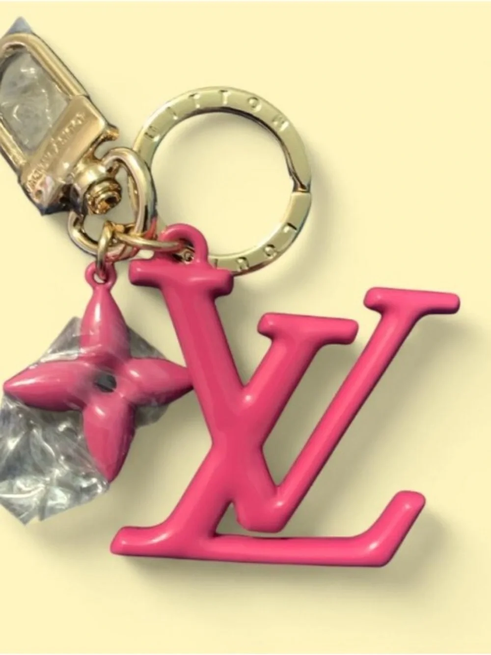 Initials LV Keychain Charm brand New